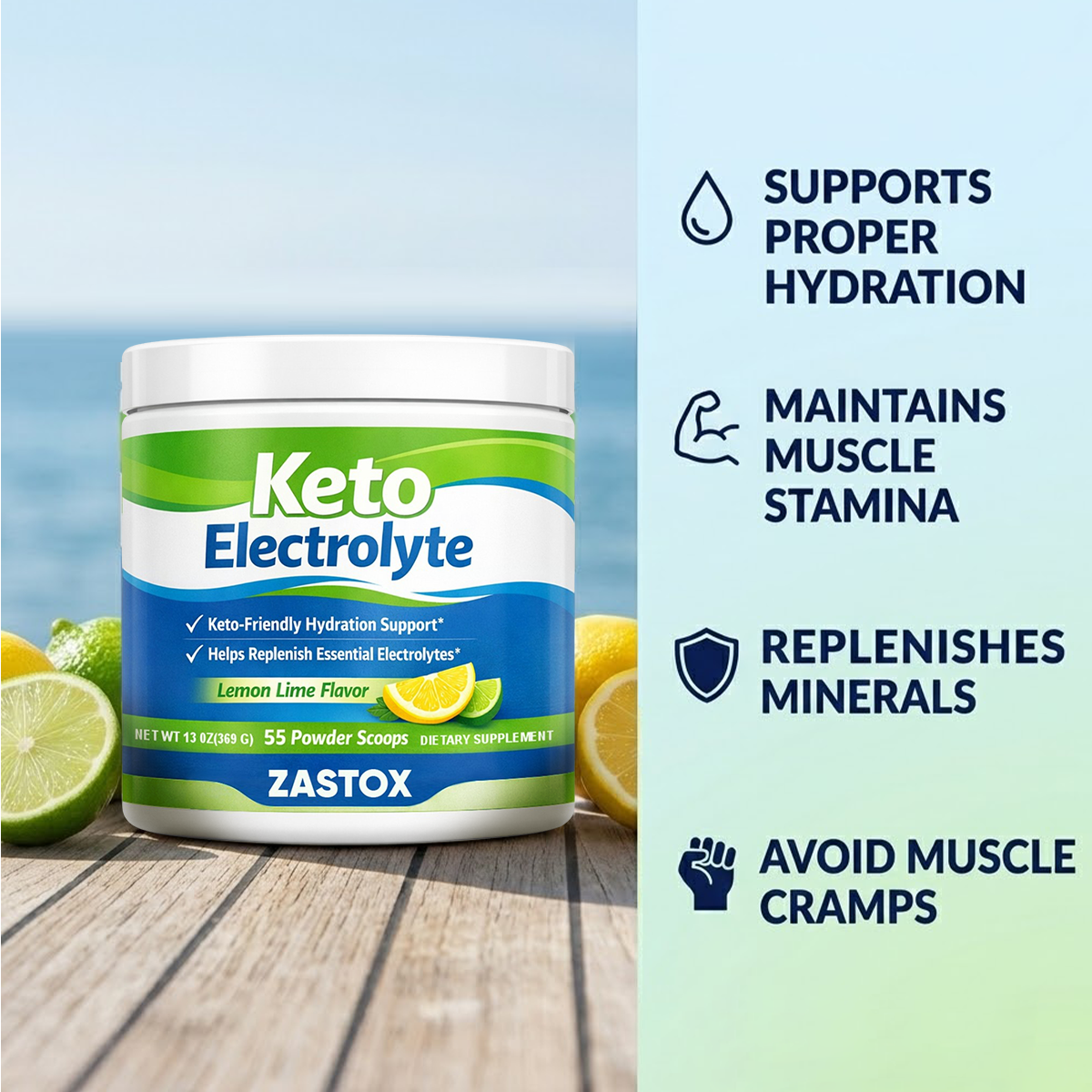 ZASTOX® Keto Electrolyte Powder