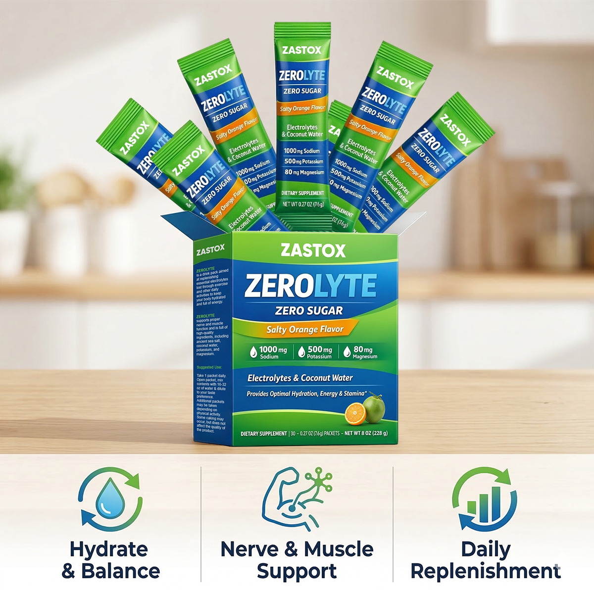 ZASTOX® ZeroLyte Salty Orange